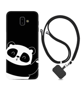 Samsung J6 Plus J7 Prime J7 Pro M20 Kılıf Boyun Askılı Silikon Bay Bay Panda 1784