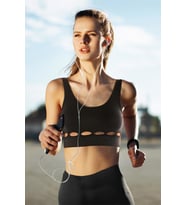 MioFit Cutout Destekli Seamless Spor Sütyeni (Siyah)