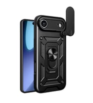 Apple iPhone 17 Air Pars Lens Yüzüklü Silikon - Siyah