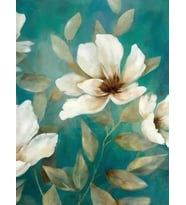 Çiçeklerin Dansı Sayılarla Boyama Seti 40x50 cm (Tuvale Gerili)