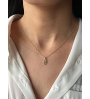 Minimal Mısır Koçanı Figürlü Kolye 925K Gümüş (Gold)