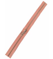 Angel Çanta Aksesuar Başlıklı Fermuar 40 Cm Gümüş Metal Somon