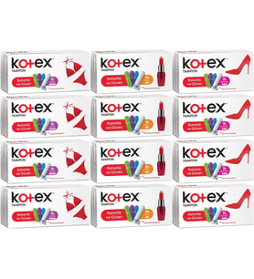 Kotex Tampon Süper - Mini - Normal 192 Li Karma Set (12PK*16)