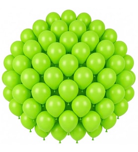 Açık Yeşil Renk Lateks Pastel Balon (30 cm) - 50 Adet