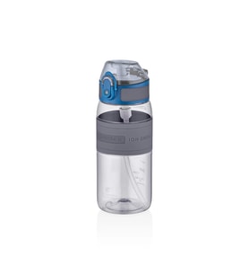 UZSPACE PİPETLİ SİLİKON GÖVDE MATARA TRITAN 4105 440 ML GREY