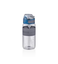 UZSPACE PİPETLİ SİLİKON GÖVDE MATARA TRITAN 4105 440 ML GREY