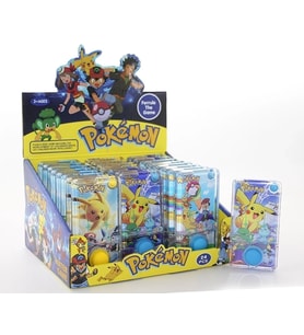 Pokemon Baskılı Sulu Oyun - Tek Butonlu Dikdörtgen Su Oyunu Alk4003