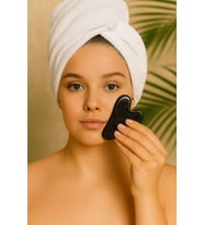 Oniks Taşı Gua Sha (Yüz Masaj Taşı) (58112)