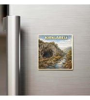 Kırşehir Şehri - Pop-Art Travel - 9x9 cm Buzdolap Magneti