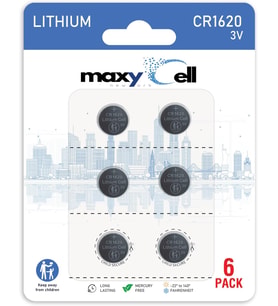 Lityum Para Hücresi Pil 3V Yüksek Kapasiteli Uzun Ömürlü Güvenilir Güç Saatler, Anahtarlıklar, Oyuncaklar, Hesap Makineleri, Tıbbi Cihazlar, Termometreler, Sızdırmaz DL1620 ECR1620 (6