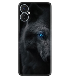 Tecno Spark 9T Kılıf Resimli Desenli Silikon Platinium Series Dark Wolfs 1834