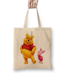 Winnie Bear in Disguise Panda Bears Guns Honey Bez Çanta Uzun Saplı