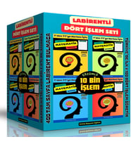 Labirentli Matematik Dört İşlem Seti (4 Süper Kitap)