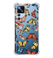 PrintiFy Xiaomi Mi 12T Pro Uyumlu Water Color 2 Baskılı Şeffaf Köşe Korumalı Antişok Kılıf