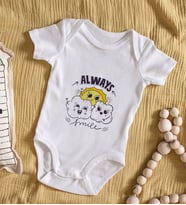 BK Kids Always Smile Tasarımlı Bebek Body Zıbın - Model 1