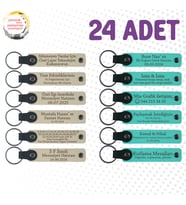 S Kahve & Turkuaz, Nişan Törenine Katılanlara Sürpriz, 24’lü Set, Kişiselleştirilebilir Hediyelik