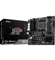 MSI B550M PRO-VDH DDR4 M2 PCIe NVME HDMI DP PCIe 16X v4.0 AM4 mATX