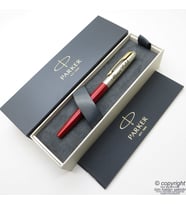 Parker Jotter Metal Kırmızı GT Dolma Kalem  İsme Özel Kalem  Hediyelik Kalem