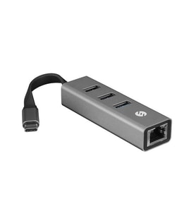 S-link Swapp SW-U3325 4 in 1 Gigabit 1000Mbps 3 Port USB 3.0 Ethernet Type C Hub Adaptör