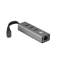 S-link Swapp SW-U3325 4 in 1 Gigabit 1000Mbps 3 Port USB 3.0 Ethernet Type C Hub Adaptör