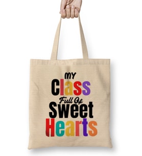 Teacher Gift-Learning Inspire-Science Student School-Inspirational KIDS WOMEN Men Bez Çanta Uzun Saplı