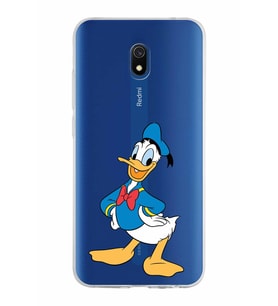Xiaomi Redmi 8A Uyumlu Kapak Donald Duck Tasarımlı Şeffaf Silikon Kılıf