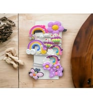 KIZ BEBEK VE ÇOCUK TOKA SETİ (Mor)