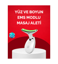 USB Şarjlı LED Işık Terapili Yüz Boyun Bakım Cihazı