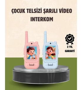Northcity Görüntülü Walkie Talkie Çocuklar İçin Video İnterkomlu Oyuncak - 3 Yaş ve Üzeri Video Konuşan Telsiz