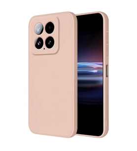 Xiaomi Mi 14T Pro Kılıf Nano içi Kadife Silikon - Pudra