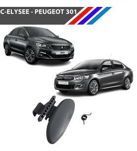 Peugeot  Citroen - 301 - C-Elysee - C2 - C3 - Partner - Berlingo Torpido Kapağı Kolu Siyah