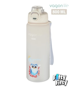 Vagonlife 800 ml Figürlü Su Matarası Çift Kullanım Pipetli Ve Rahat İçim Sticker Hediyeli-FFVGN-2352NEW800