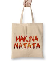 Hakuna Matata Lion King Bez Çanta Uzun Saplı