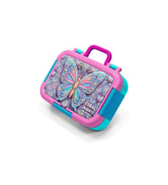 CORAL HIGH 39106 KIDS PASTEL RENKLİ KELEBEK DESENLİ 2 BÖLMELİ PASLANMAZ ÇELİK YEMEK KABI