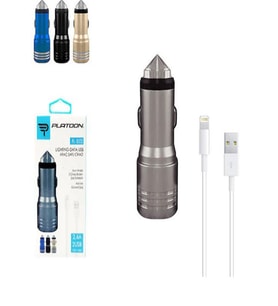 Pl-9123 Set 2.4A  Çift Usb -Çakmaklık Araç Içi Şarj Cihazı