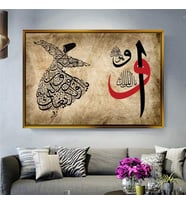 Altın Çerçeveli dekoratif tablo a332 (Gold)