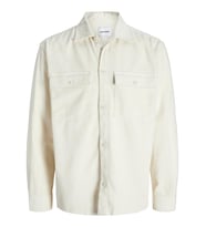 JJEPERFECT CORDUROY OVERSHIRT LS SN Antique White