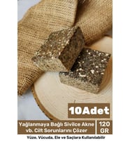 %100 Doğal Güzel Kokulu El Yüz Saç Vücut Cilt Orijinal Bitkisel Saf Çörek Otu Sabunu 120G - 10 Adet