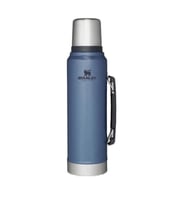 STANLEY 10-08266-058 THE LEGENDARY CLASSIC BOTTLE 1 L. PASLANMAZ ÇELİK TERMOS PETROL MAVİ