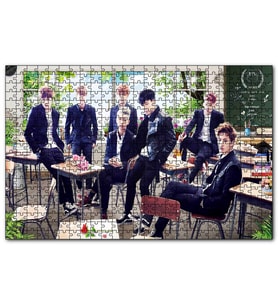 Cakapuzzle BTS Koreli Gençler  Puzzle Yapboz MDF (Ahşap) (120 Parça)