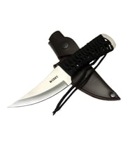 Crkt Scrub Fixed 2712 WY Kamp / Outdoor Bıçak 22,5cm - İpli Sap, Deri Kılıflı