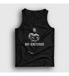 Presmono Unisex Siyah No Excuses Gym Spor Chris Bumstead Atlet 361738tt