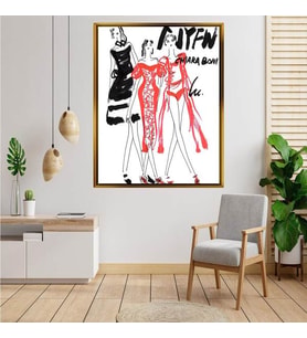 Altın  Çerçeveli tablo ss104