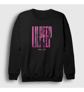 Presmono Unisex Siyah Rose Lil Peep Sweatshirt 37818tt