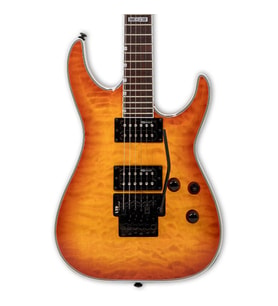 ESP LTD MH-230 QM FR Quilted Maple See Thru Amber Sunburst Elektro Gitar