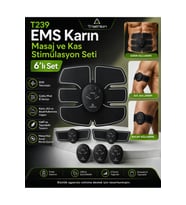 T239 EMS Abdominal Kas Güçlendirme Masaj Seti – 6'lı Paket