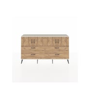 Arges Konsol 2 Raflı 4 Çekmeceli 4 Kapaklı 176x30x99 Aytaşı-Çam