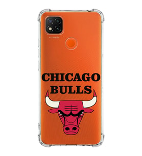 Xiaomi Redmi 10A Köşe Korumalı Antişok Kapak Chicago Bulls Tasarımlı Şeffaf Silikon Kılıf