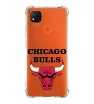 Xiaomi Redmi 10A Köşe Korumalı Antişok Kapak Chicago Bulls Tasarımlı Şeffaf Silikon Kılıf