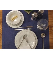Porland Wavy Platin 60 Parça Yemek Takımı